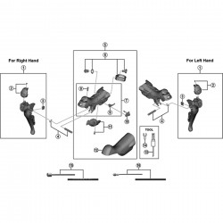 Shimano ST-R3000 right hand SL cable guide Shimano ST-R3000 right hand SL cable guide