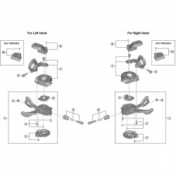 Shimano SL-M7000 right hand indicator unit Shimano SL-M7000 right hand indicator unit