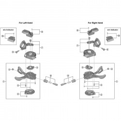 Shimano SL-M7000 right hand base cap and fixing screw Shimano SL-M7000 right hand base cap and fixing screw