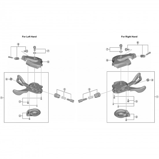 Shimano SL-M7000-I 11-speed right hand shifting lever unit Shimano SL-M7000-I 11-speed right hand shifting lever unit