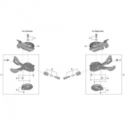 Shimano SL-M7000-I left hand base cover fixing screw unit