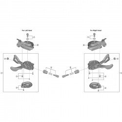 Shimano SL-M7000-I 10-speed right hand bracket unit Shimano SL-M7000-I 10-speed right hand bracket unit