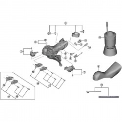 Shimano ST-RS685 shift lever cable guide right hand Shimano ST-RS685 shift lever cable guide right hand