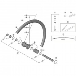 Shimano WH-R9170-C60-TU-R12 complete hub axle Shimano WH-R9170-C60-TU-R12 complete hub axle