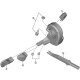 Shimano SW-M8050 clamp bolt and nut, M4 x 12 mm