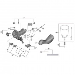 Shimano ST-R9120 left hand name plate L and fixing screw Shimano ST-R9120 left hand name plate L and fixing screw