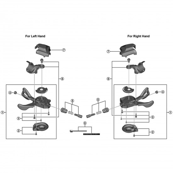 Shimano SL-M6000 left hand shifting lever unit Shimano SL-M6000 left hand shifting lever unit