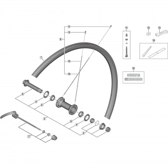 Shimano WH-RS700-C30-TL-F spoke, 280.5 mm
