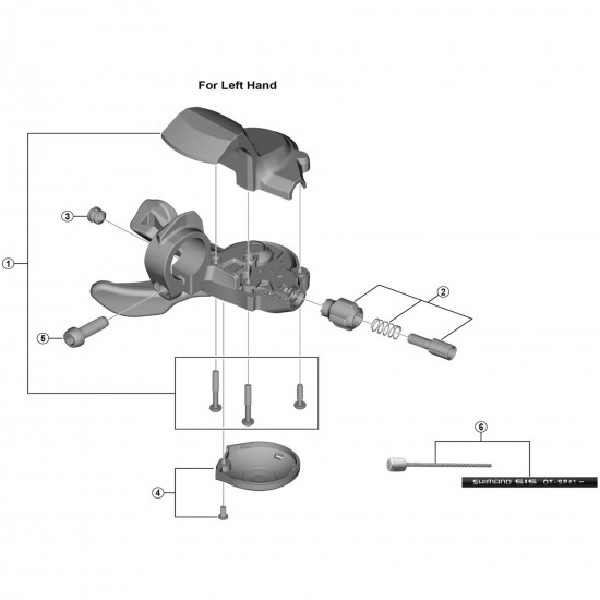 Shimano SL-M4010 left hand indicator unit