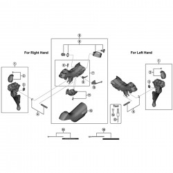 Shimano ST-R8000 clamp band unit, 23.8 mm-24.2 mm Shimano ST-R8000 clamp band unit, 23.8 mm-24.2 mm
