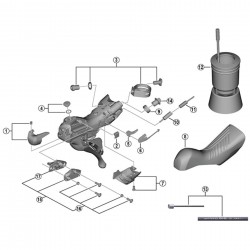 Shimano ST-R8020 right hand name plate and fixing screw Shimano ST-R8020 right hand name plate and fixing screw