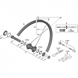 Shimano WH-MT500-CL-R12-275 left hand spoke, 272 mm Shimano WH-MT500-CL-R12-275 left hand spoke, 272 mm