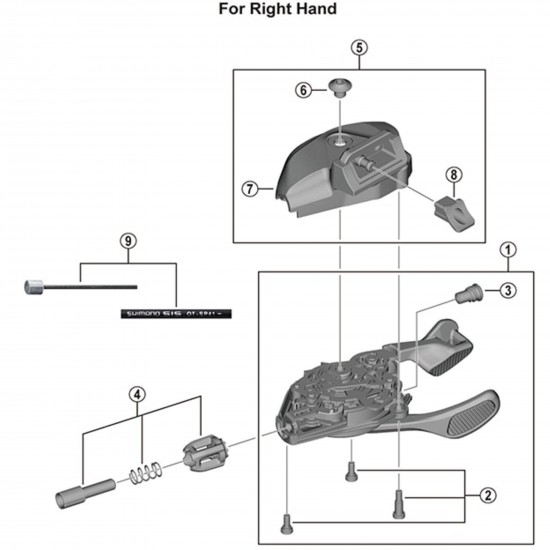 Shimano SL-M9100-I unit fixing bolt Shimano SL-M9100-I unit fixing bolt
