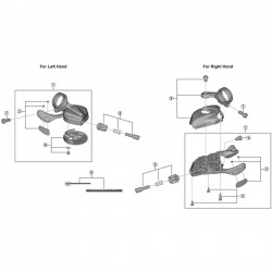 Shimano SL-M9100 right hand case cover unit Shimano SL-M9100 right hand case cover unit