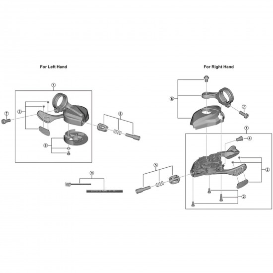 Shimano SL-M9100 left hand shifting lever unit Shimano SL-M9100 left hand shifting lever unit