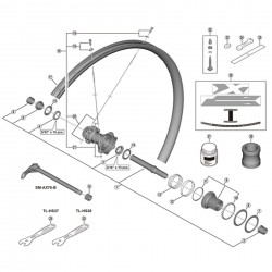 Shimano WH-M8100-TL right hand spoke, 277 mm Shimano WH-M8100-TL right hand spoke, 277 mm