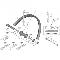 Shimano WH-M8120-TL-F15-B-275 spoke, 274 mm Shimano WH-M8120-TL-F15-B-275 spoke, 274 mm