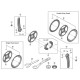 Shimano FC-E6100 chain ring cover and fixing bolt, silver Shimano FC-E6100 chain ring cover and fixing bolt, silver