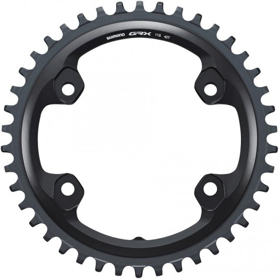Shimano FC-RX810-1 GRX 11 speed single 1X chainring, 42T Shimano FC-RX810-1 GRX 11 speed single 1X chainring, 42T