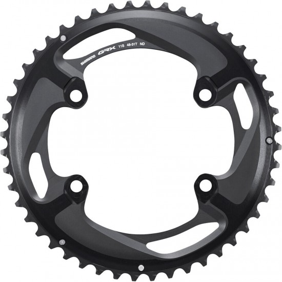 Shimano FC-RX810-2 GRX 11 speed double outer chainring 48T-ND, for 48-31T
