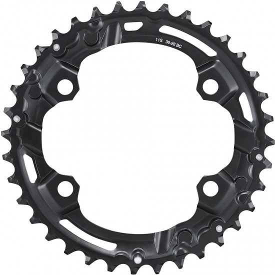 Shimano FC-M5100-2 Deore 11 speed double outer chainring, 36T-BC for 36-26T
