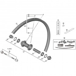 Shimano WH-MT601-TL-F15-29 spoke, 290 mm Shimano WH-MT601-TL-F15-29 spoke, 290 mm