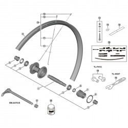 Shimano WH-MT601-TL-R12-29 spoke, 286.5 mm Shimano WH-MT601-TL-R12-29 spoke, 286.5 mm