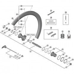 Shimano WH-R9200-C50-TU-R right hand spoke, 264 mm Shimano WH-R9200-C50-TU-R right hand spoke, 264 mm