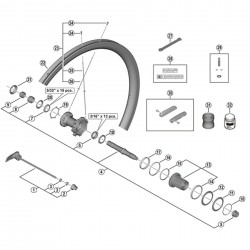 Shimano WH-R9200-C36-TU-R right hand spoke, 278 mm Shimano WH-R9200-C36-TU-R right hand spoke, 278 mm