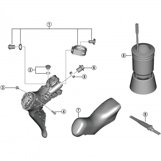 Shimano ST-R9270 Battery case screw