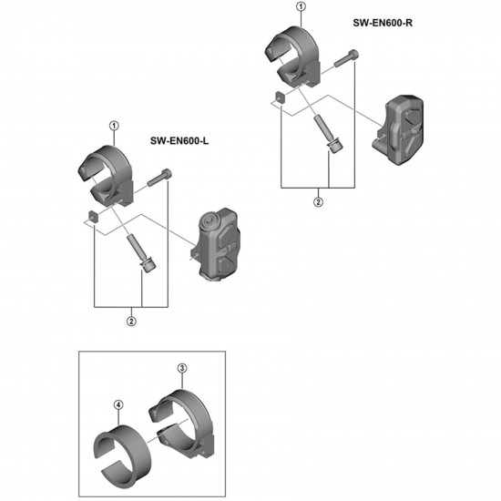 Shimano SW-EN600 adapter 31.8 mm Shimano SW-EN600 adapter 31.8 mm