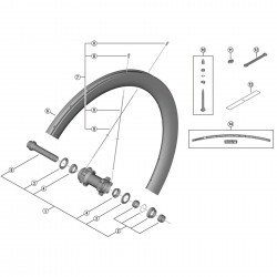 Shimano WH-R8170-C50-TL-F spoke, 272 mm Shimano WH-R8170-C50-TL-F spoke, 272 mm