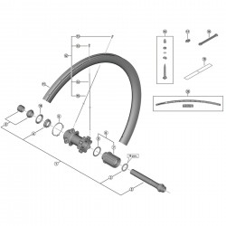 Shimano WH-R8170-C36-TL-R left hand spoke, 267 mm Shimano WH-R8170-C36-TL-R left hand spoke, 267 mm