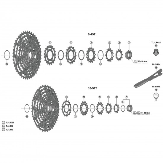 Shimano CS-M8200-12 sprocket 19T Q Shimano CS-M8200-12 sprocket 19T Q