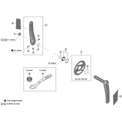 Shimano FC-M9220 left hand crank arm unit with protection sticker, 160 mm Shimano FC-M9220 left hand crank arm unit with protection sticker, 160 mm