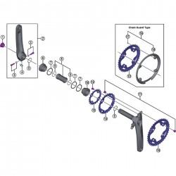Shimano FC-M610 plate pin Shimano FC-M610 plate pin