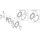 Shimano FC-M552 double gear fixing bolt, M8 x 8.5 mm, set of 4
