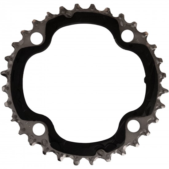 Shimano FC-T521 10 speed triple middle  chainring 32T-AE, black