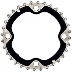 Shimano FC-T521 10 speed triple middle  chainring 32T-AE, black Shimano FC-T521 10 speed triple middle  chainring 32T-AE, black