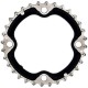 Shimano FC-T521 10 speed triple middle  chainring 32T-AE, black