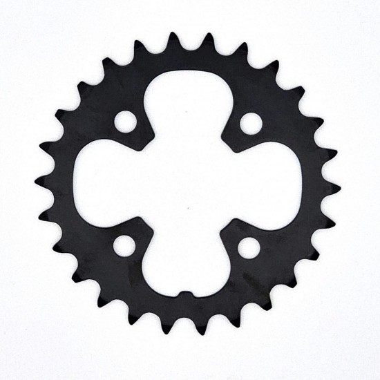 Shimano FC-T4010 Alivio 9 speed triple inner chainring, 26T with chain protector