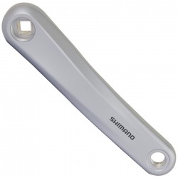 Shimano FC-TX801 left hand crank arm, 175 mm, silver Shimano FC-TX801 left hand crank arm, 175 mm, silver