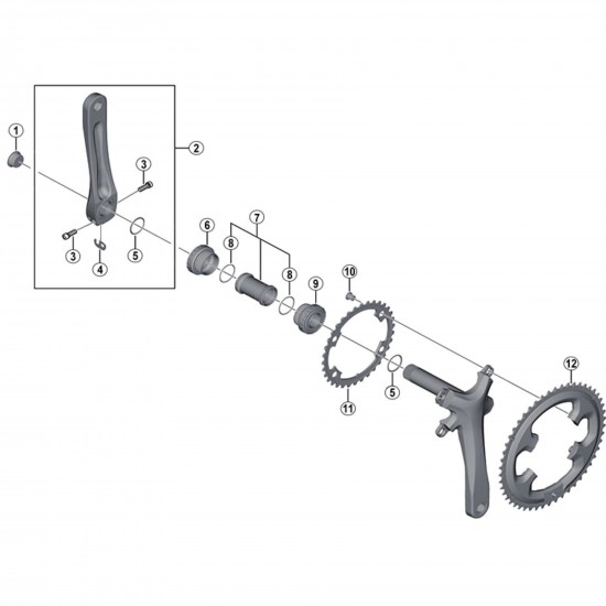 Shimano FC-4700 chainring 50T-MK for 50-34T