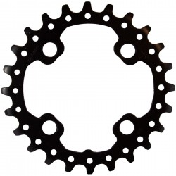 Shimano FC-M617 Deore 10 speed double inner chainring, 24T-AZ