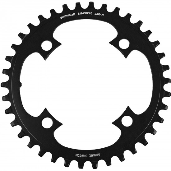 Shimano SM-CRE80/B 11/10 speed DCE single chainring, without spider 38T Shimano SM-CRE80/B 11/10 speed DCE single chainring, without spider 38T