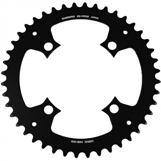 Shimano SM-CRE80/B 11/10 speed single chainring, without spider 44T Shimano SM-CRE80/B 11/10 speed single chainring, without spider 44T