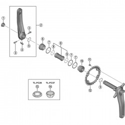 Shimano FC-MT600-2 gear fixing bolt, M8 x 8.5 mm, pack of 4 Shimano FC-MT600-2 gear fixing bolt, M8 x 8.5 mm, pack of 4