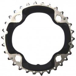 Shimano FC-M6000 Deore 10 speed triple middle chainring 30T-AN, black Shimano FC-M6000 Deore 10 speed triple middle chainring 30T-AN, black