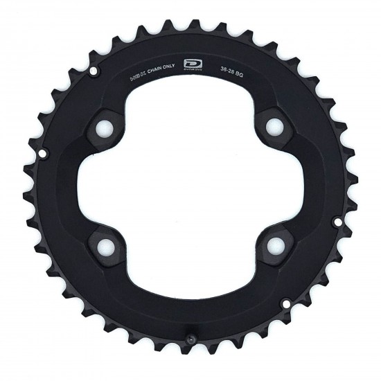 Shimano FC-M6000-2 Deore 10 speed outer chainring, 38T-BG for 38-28T