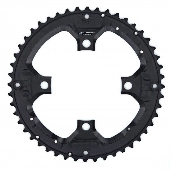 Shimano FC-T6010 10 speed triple outer chainring, 48T, for chain guard, black